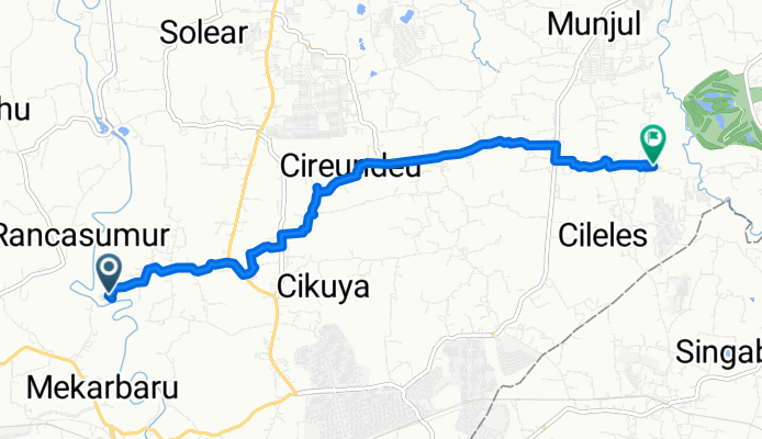 Cikuya, Kecamatan Solear to Unnamed Road, Tigaraksa Kecamatan