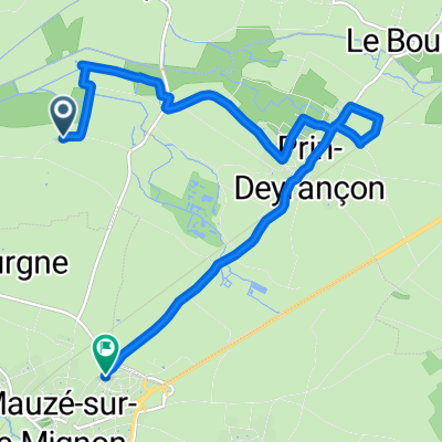 Itinéraire vers 38 Route de Prin, Mauzé-sur-le-Mignon