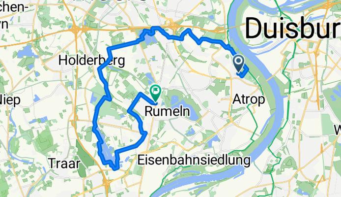 Friedensstraße 38, Duisburg nach Bonertstraße 15, Duisburg