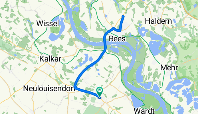Kalkarer Straße 133, Xanten nach Kalkarer Straße 133, Xanten