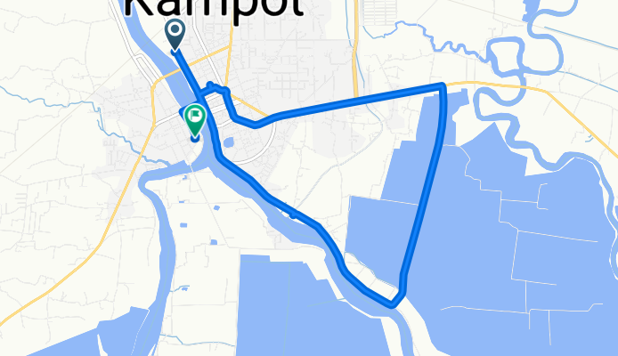 Unnamed Road, Krong Kampot to Unnamed Road, Krong Kampot