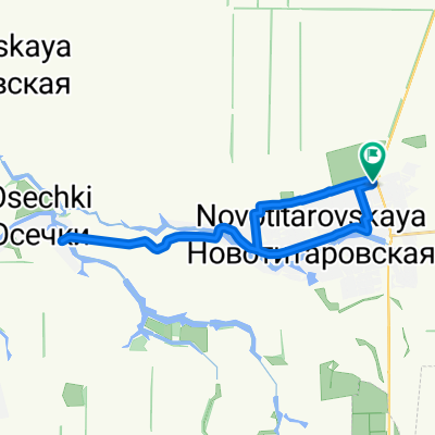 От улица Степная 76, Новотитаровская до улица Степная 76, Новотитаровская