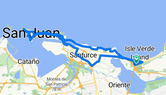 La Ruta de Isla Verde a San Juan Total 20 Millas 