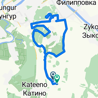 От Unnamed Road, Кунгур до Улица Челюскинцев 2, Кунгур