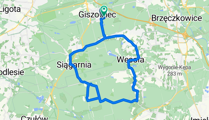 Górniczego Stanu 81, Katowice do Pod Kasztanami 73, Katowice