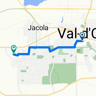 Itinéraire à partir de 777 Premier Avenue, Val-d'Or