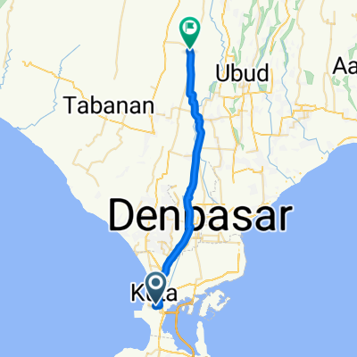 Jalan Kediri 27x, Kuta to Jalan Raya Sangeh 28, Kecamatan Abiansemal