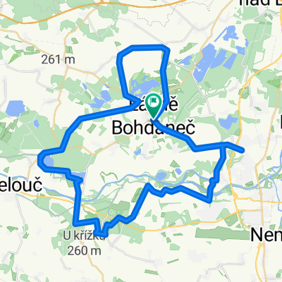 L.Bohdaneč - Dolany - Mělice - Srnojedy - Semtín - L.Bohdaneč