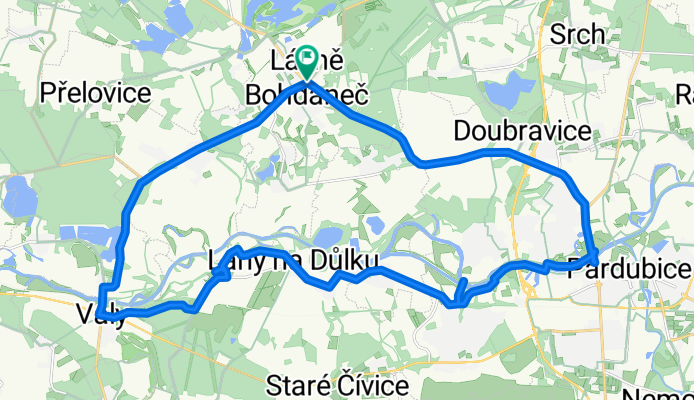 L.Bohdaneč - Pardubice - Valy - L.Bohdaneč