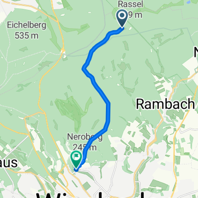 Achteck Hütte - Nerobergbahn