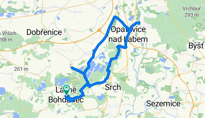 L.Bohdaneč - Stéblová  - Opatovice - Libišany - Dolany - Boudy - L.Bohdaneč