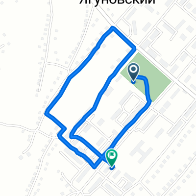 От Белозёрная улица, 25/1, Кемерово до улица 1-й квартал, 1, Кемерово