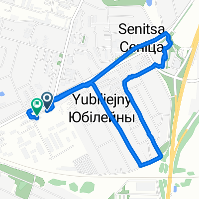 От Kommunal'naya 3, Юбілейны до Kommunal'naya 1, Yubileinyi