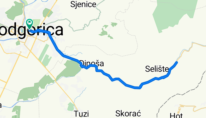 Bulevar Ivana Crnojevića 42, Podgorica to Bulevar Ivana Crnojevića 42, Podgorica
