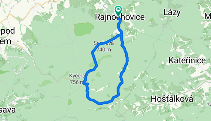 Rajnochovice-Rosošné-Tesák-Rajnochovice