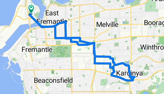 Kmart Kardinya and back. Nearly threw up