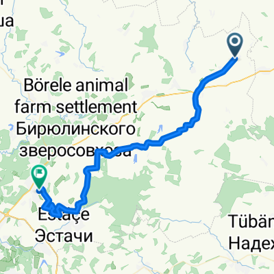 Route to Ulitsa Sodomova 11, Vysokaya Gora