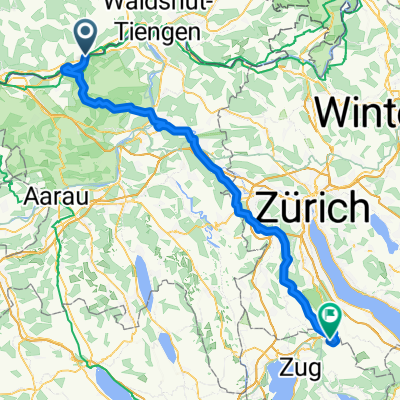Schloßbergstraße 29, Laufenburg (Baden) to Maiackerstrasse 35, Neuheim