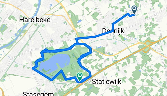 Vinkenlaan 20, Deerlijk naar Eiktronk 1–25, Harelbeke