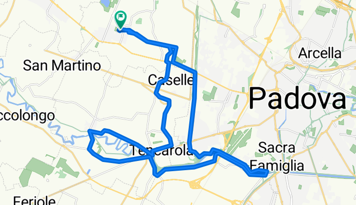 Da Via Jean Monnet, Rubano a Viale Alcide De Gasperi 9, Rubano