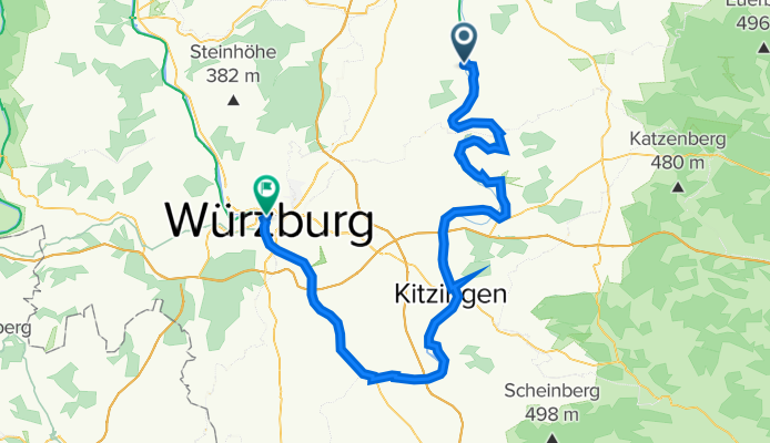 Etape 7 Wipfeld - Wurzburg