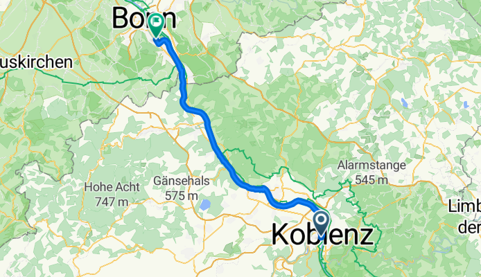 Rhein, 7. Etappe Koblenz - Bad Godesberg