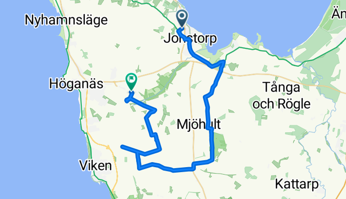 Gamla Södåkravägen 64-27, Jonstorp to Nygårdavägen 115, Höganäs