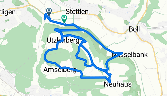 Bahnhofplatz 2, Stettlen nach Schattseitenweg 2–34, Stettlen