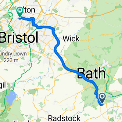 home to work route by bike