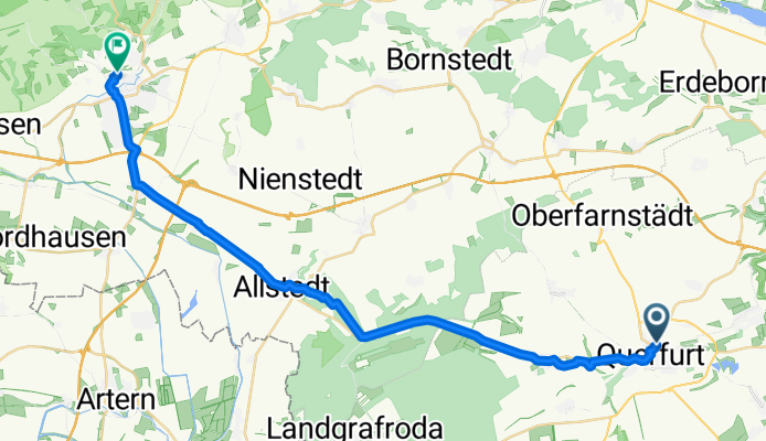 Döcklitzer Tor 23, Querfurt to Kaltenborner Weg 11, Sangerhausen