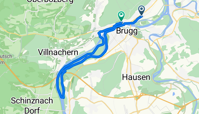 Brugg - Schinznach Bad und zurück der Aare entlang