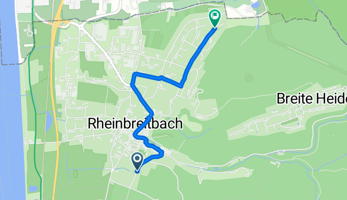 Am Grendel 27, Rheinbreitbach nach Simrockstraße 86, Rheinbreitbach