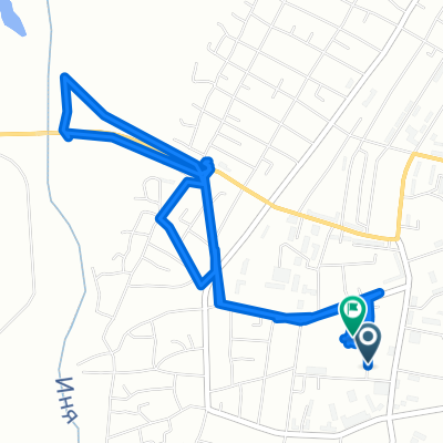 От Новоленинский переулок 17а, Ленинск-Кузнецкий до переулок Горького 5, Ленинск-Кузнецкий