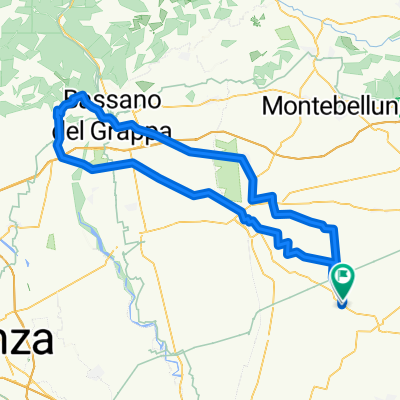 Trebaseleghe-"LaRosina"-Valrovina-Bassano(Ponte)-Trebaseleghe