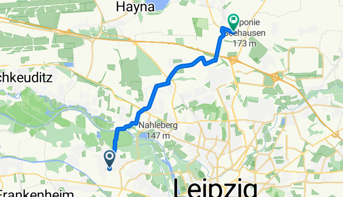 Böhliz nach Seehausen
