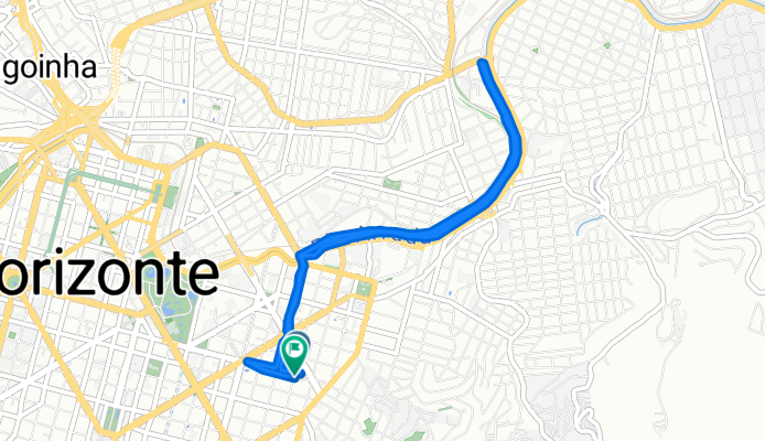 De Avenida Carandaí, 246, Belo Horizonte a Rua Maranhão, 841, Belo Horizonte