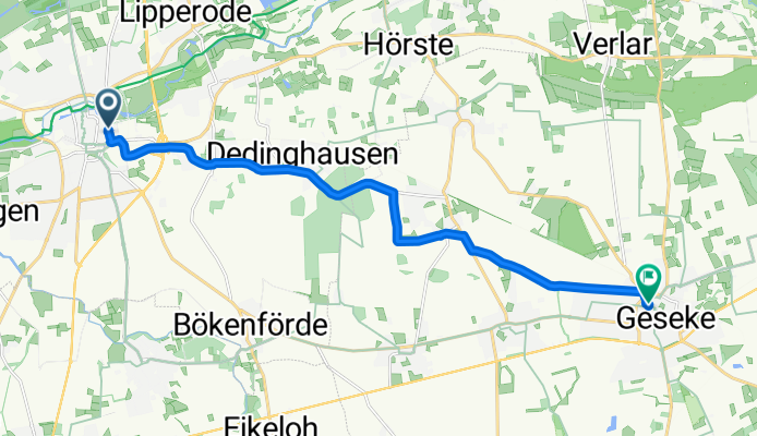 Klusetor 31, Lippstadt nach Viehstraße 14, Geseke