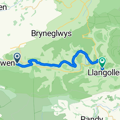 Holyhead Road, Corwen to Rhianfa, Abbey Road, Llangollen
