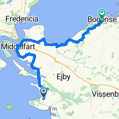 Sept. 5 Ejby to Bogense 55 KM 3 hr. 20 min.