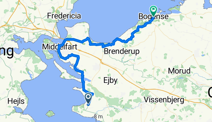 Sept. 5 Ejby to Bogense 55 KM 3 hr. 20 min.