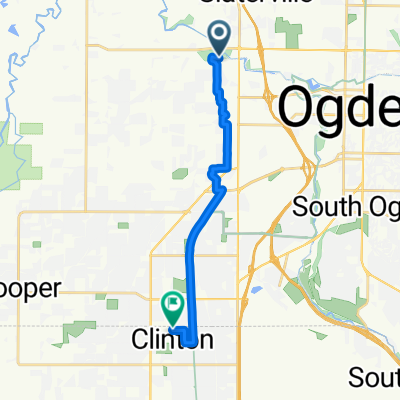 Route to 2622 N 1500 W, Clinton