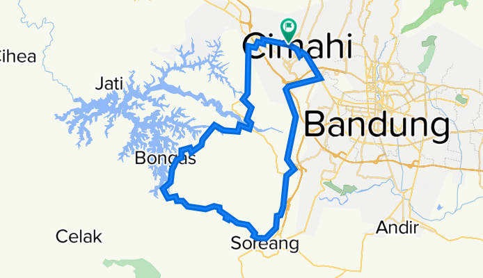 Cimahi - Puncak Mulya - Soreang - Cimahi