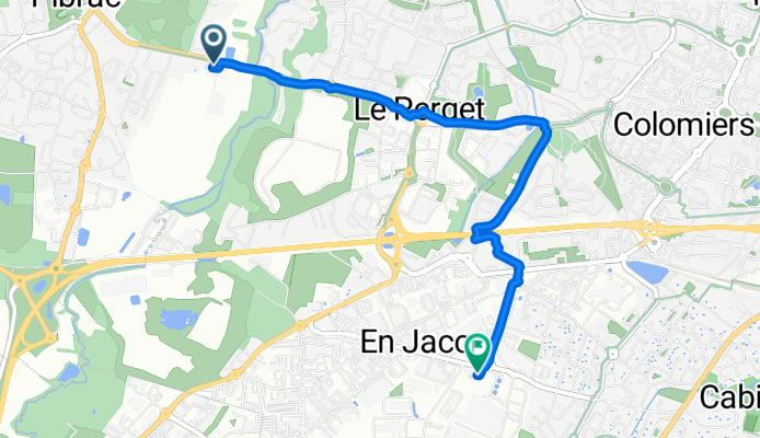 De 2 Chemin de la Bergerie, Pibrac à 23 Chemin de la Nasque, Colomiers