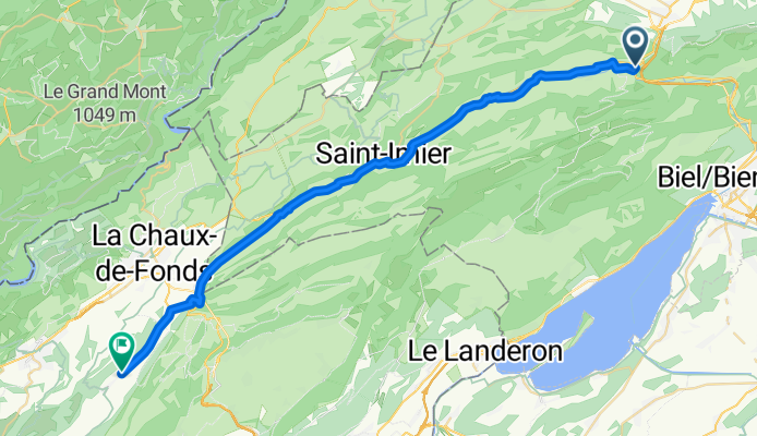 De Rue de la Gare 7, Sonceboz-Sombeval à Miéville 127, La Sagne NE