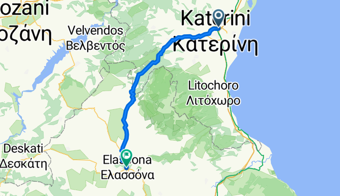 Katerini - Elassona ---Olymp/-Meteora
