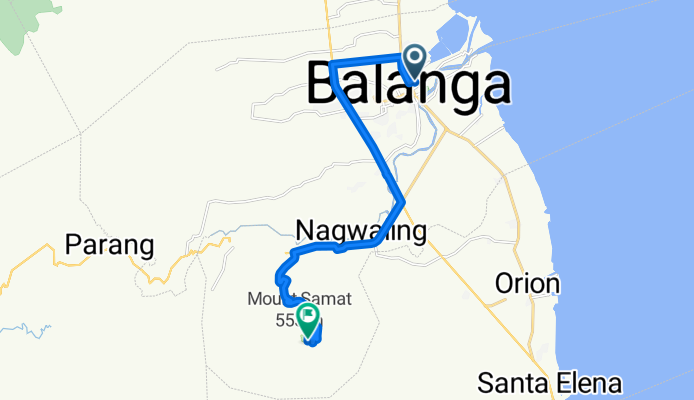 Dahlia, Balanga to Mount Samat