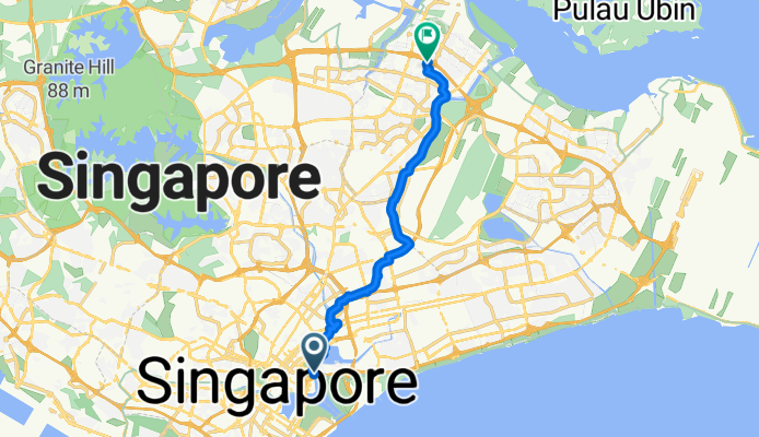 Marina Promenade, Singapore to 299B Compassvale Street, Sengkang