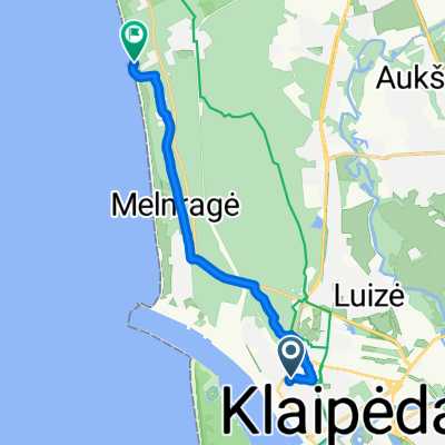 Route from I. Kanto gatvė 46, Klaipėda