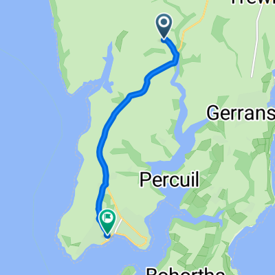 Route to 2–4 Bohella Road, St Mawes, Truro