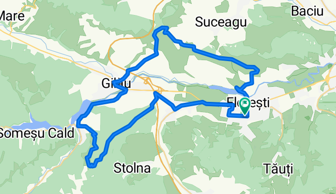 Tura Floresti- Dealul Melcului-Dealul Suceagului-Gilau-Somesu Rece-Guguroaia-Luna de Sus-Floresti
